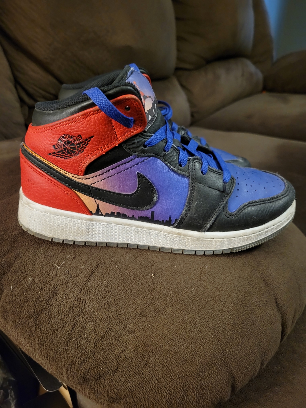 Jordan Kids Skyline High-Top Sneakers - Red, Purple, Black, Blue